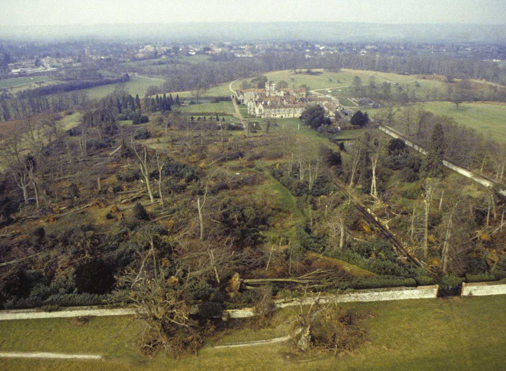 Destruction caused at Knole House. Picture: National Trust