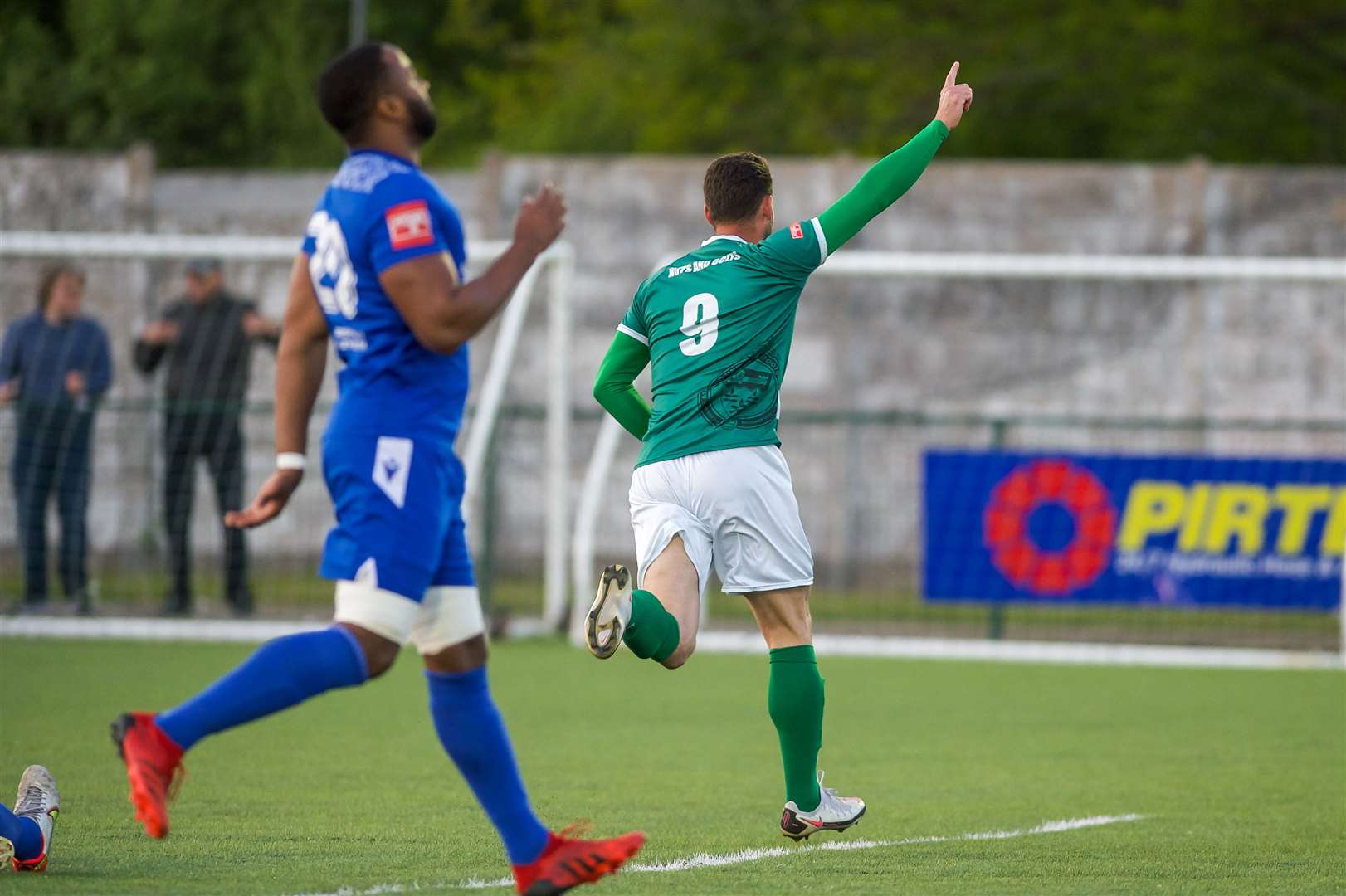 Jay May celebrates his early goal against Cray Valley Picture: Ian Scammell