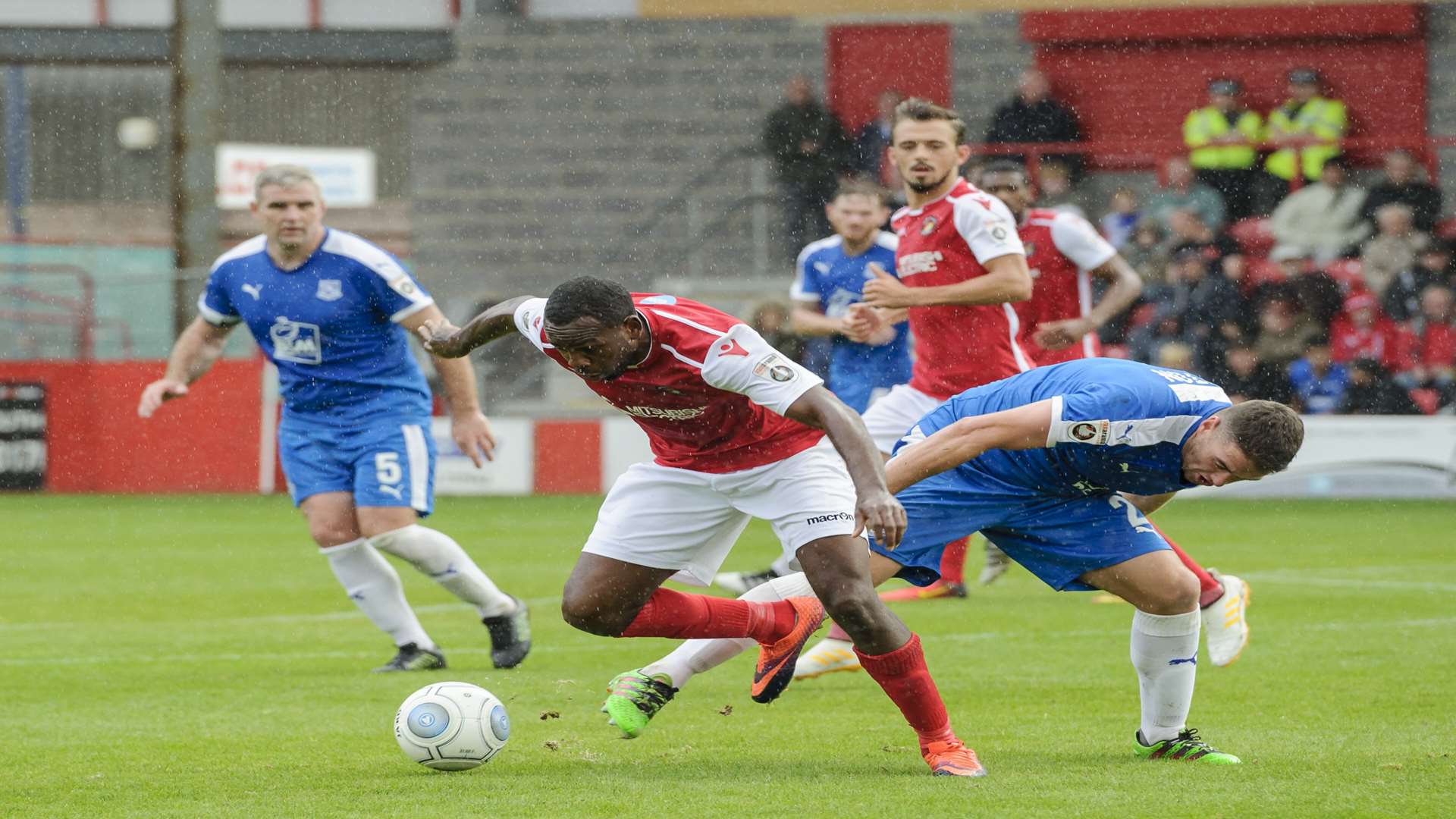 Myles Weston on the turn against Tranmere Picture: Andy Payton