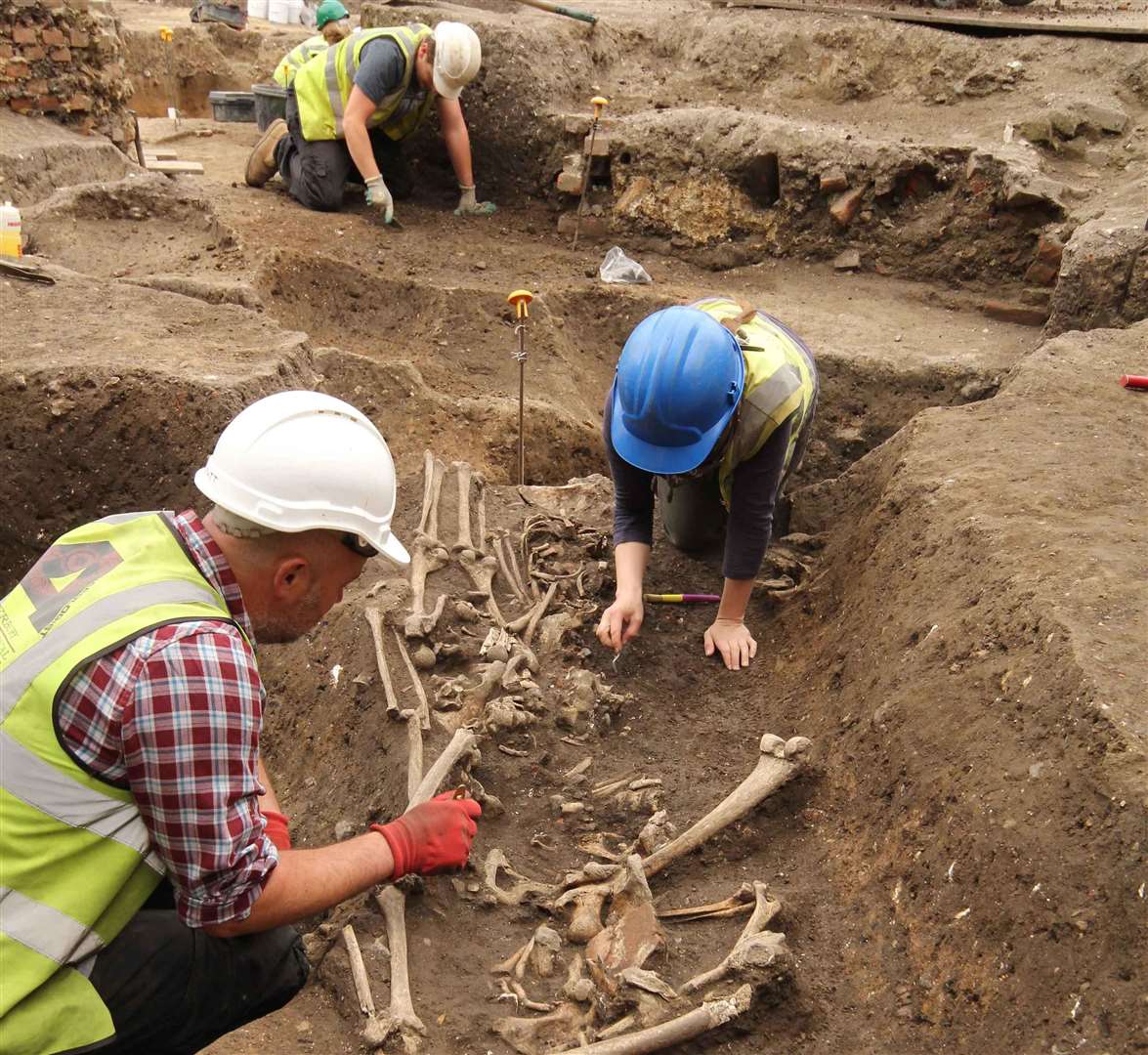 Excavations this summer in Canterbury have revealed the skeletons of those living during the Roman occupation