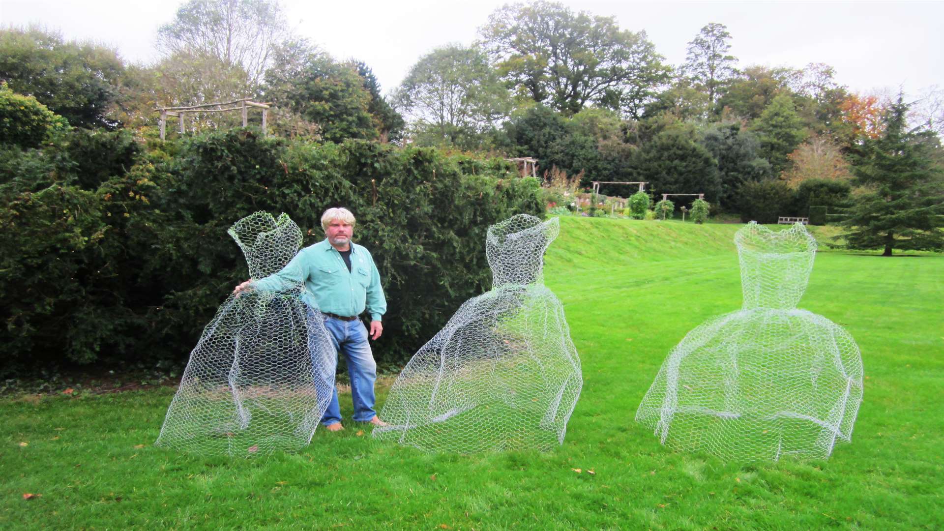 Sculptor Guy Portelli is helping to create the structures