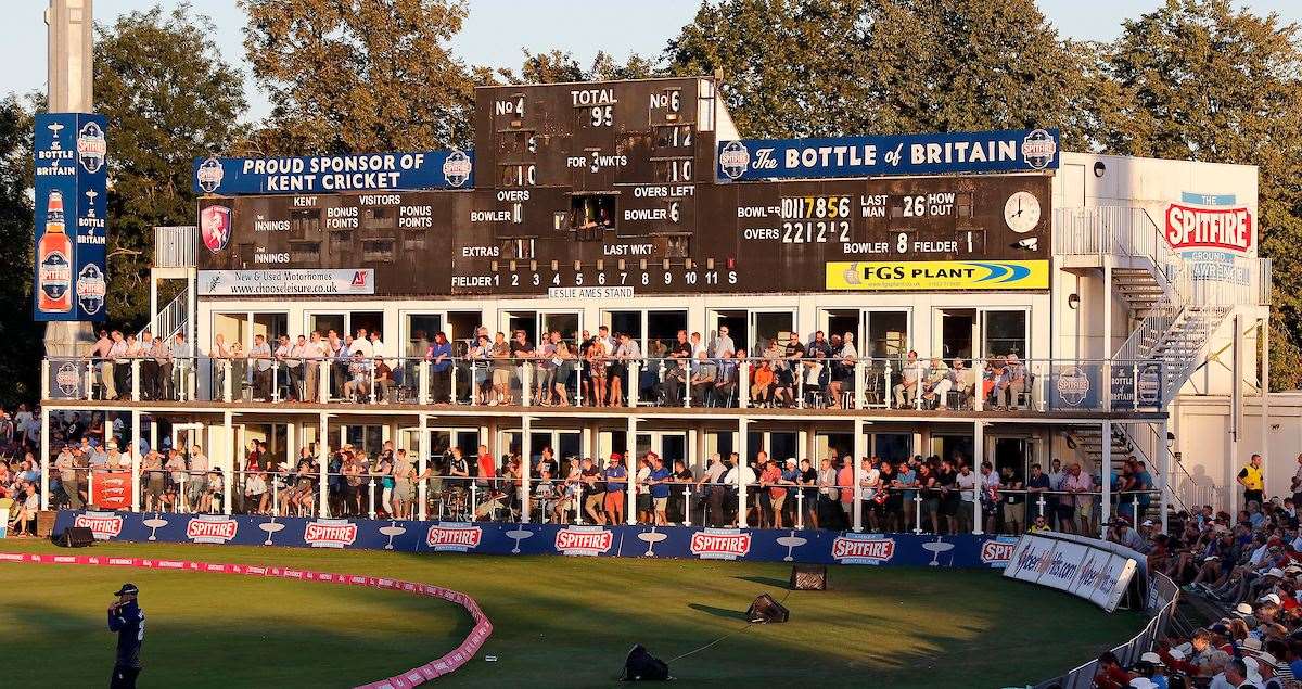 Kent will be hoping for a return to scenes of packed hospitality boxes once lockdown restrictions are lifted