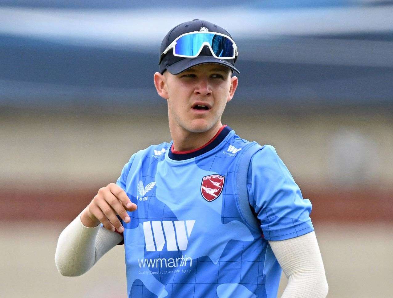 Kent’s Jaydn Denly - has been named in England under-19s’ squad to face Sri Lanka in a two-game Test series this month. Picture: Keith Gillard