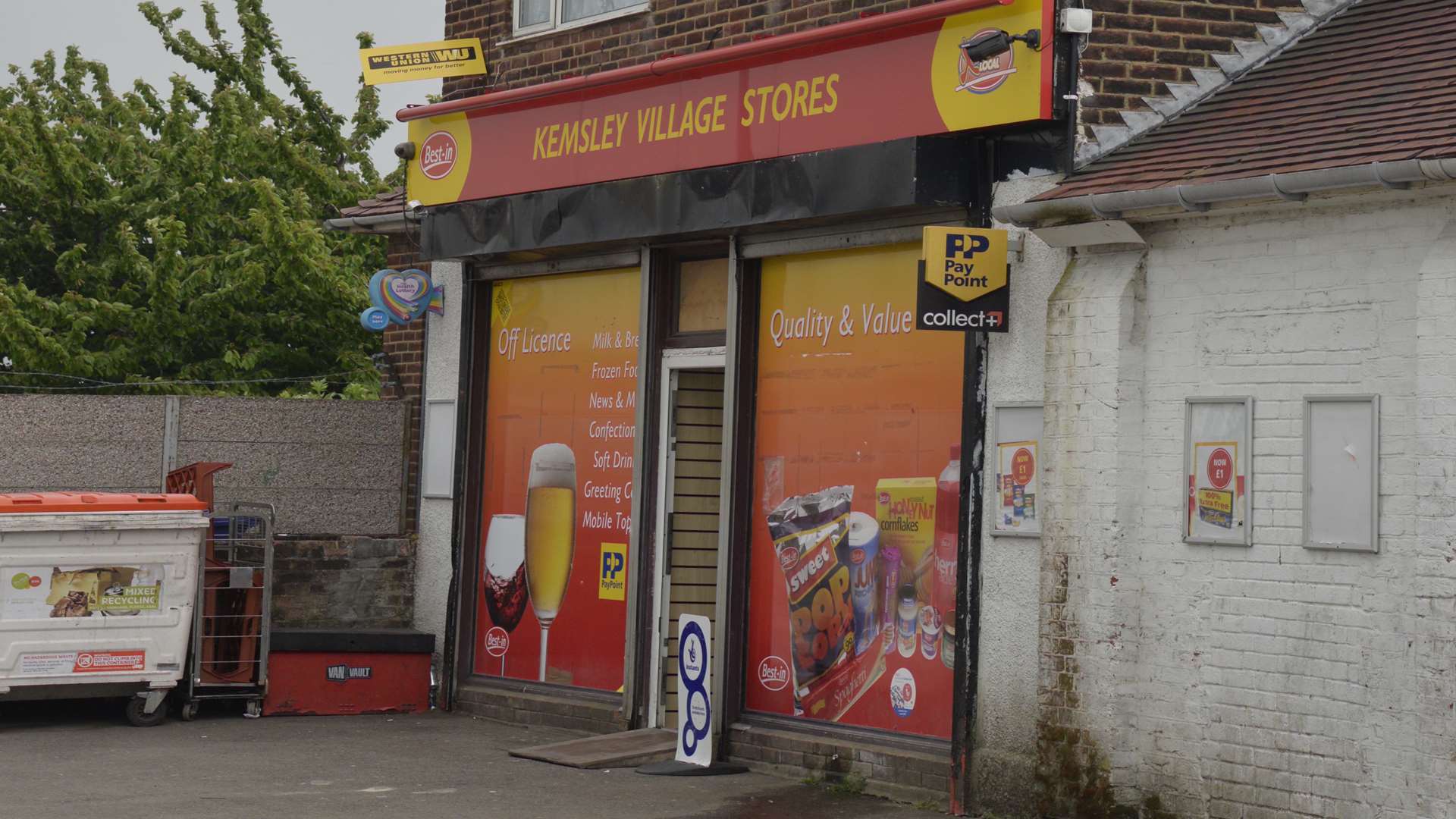 Kemsley Village Stores, The Square, Ridham Avenue, is owned by Swale council