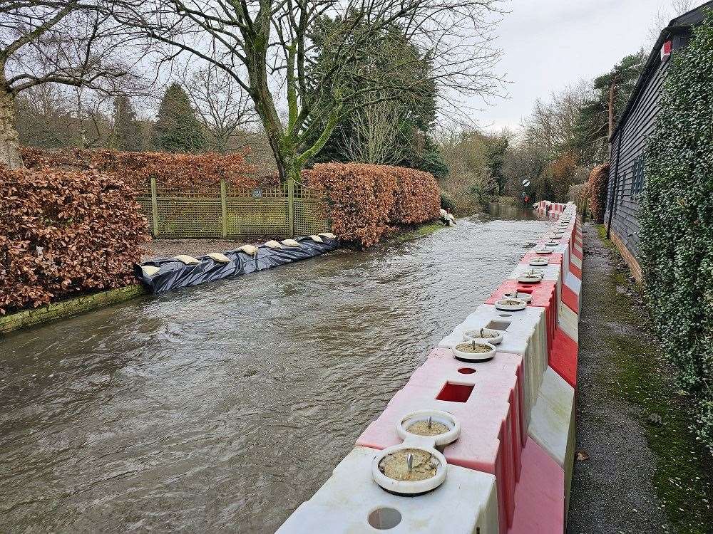 Multiple villages are being warned about flooding from the Nailbourne. Picture: Canterbury City Council