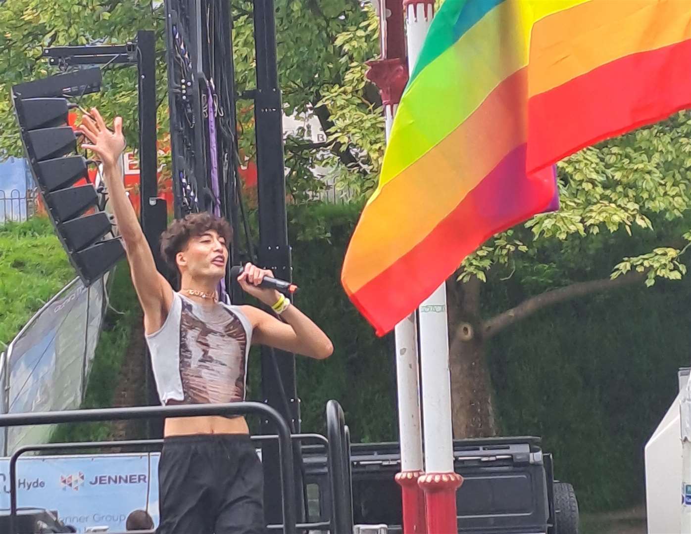 Performers took to the stage in Dane John Garden for Canterbury Pride