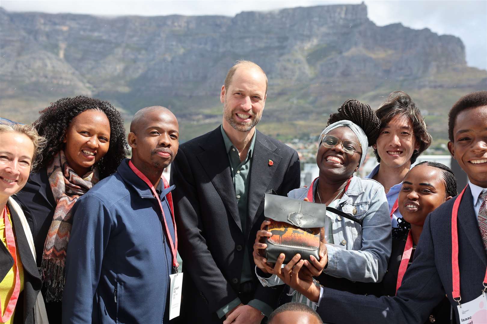 The Prince of Wales with some of the young environmentalists from across Africa and Southeast Asia who are taking part in the inaugural Earthshot Prize Climate Leaders Youth Programme (Chris Jackson/PA)