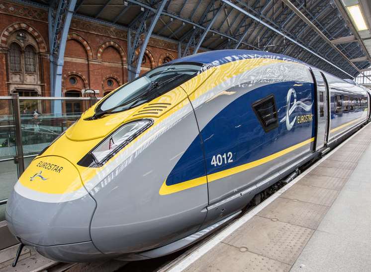 A Eurostar train. Stock Image.