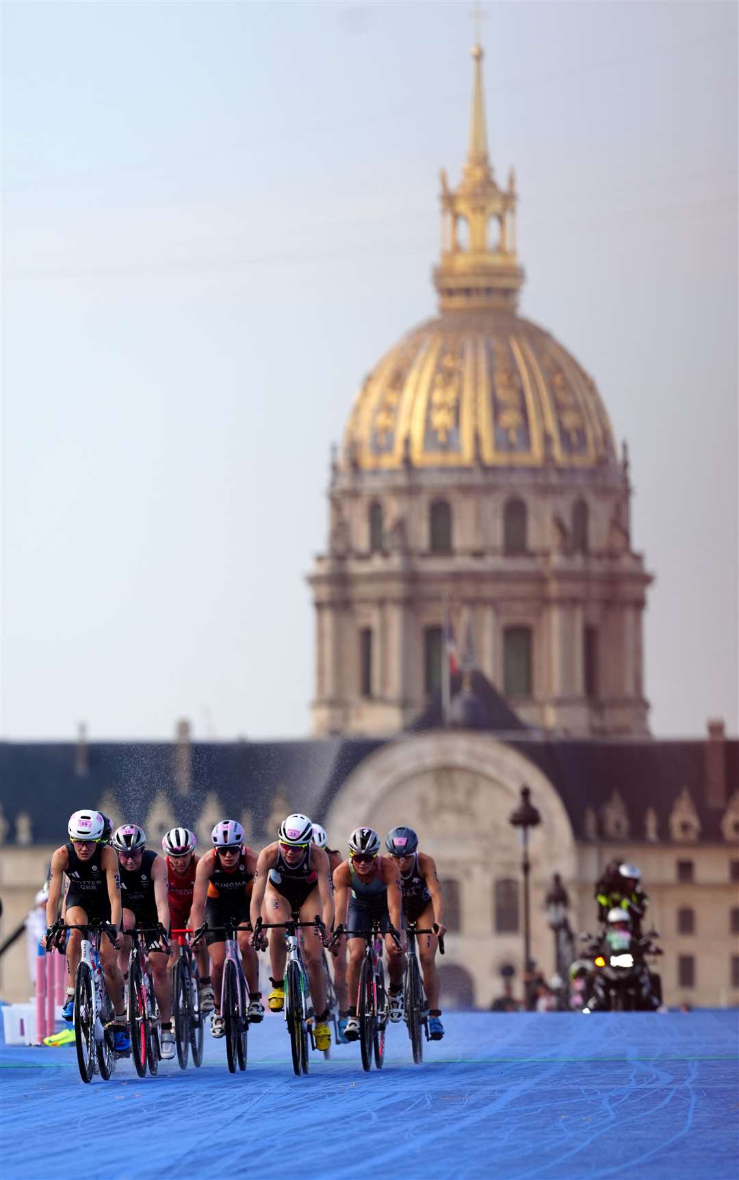 Beth Potter finished third in the women’s triathlon with Georgia Taylor-Brown in sixth place, while Kate Waugh came 15th (David Davies/PA)