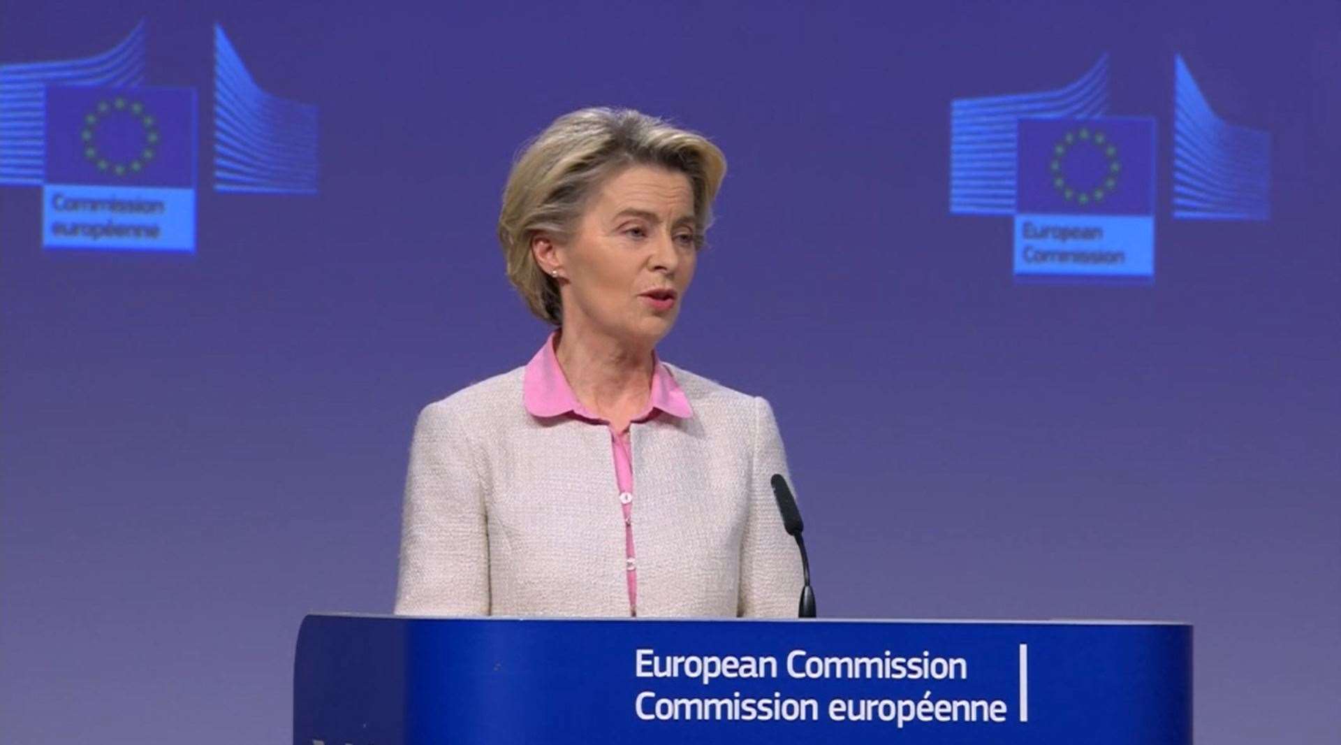 Under-fire European Commission president Ursula von der Leyen has been backed by Simon Coveney (PA)