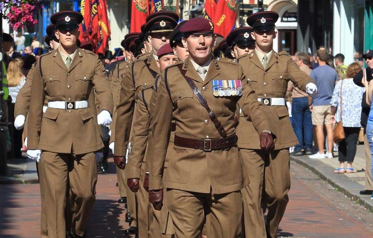 Corps of Royal Engineers Memorial Service and parade in previous years. Picture: Royal Engineers