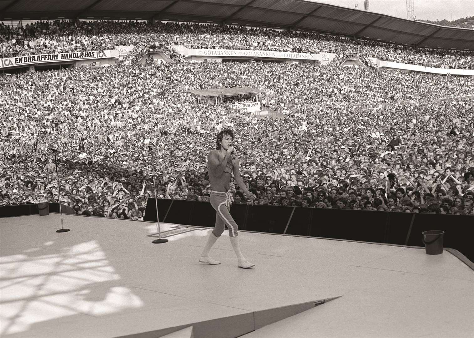 Sir Mick Jagger in 1982 at Ullevi stadium Gothenburg Sweden (Denis O’Regan/West Contemporary/PA)