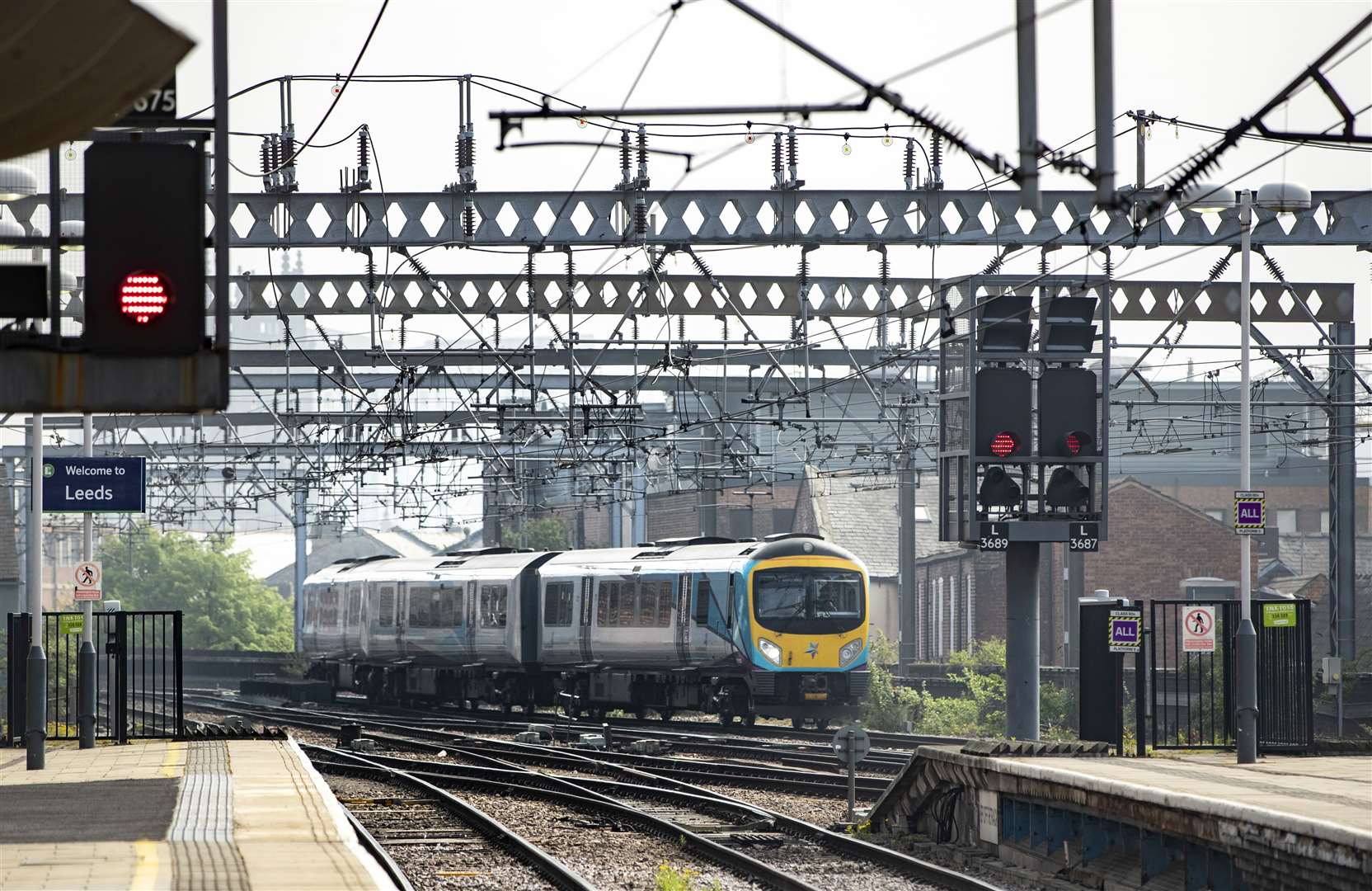 A TransPennine Express train at Leeds railway station (Danny Lawson/PA)