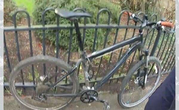 The bike was recovered and returned to its owner after reportedly being stolen. Picture: Kent Police