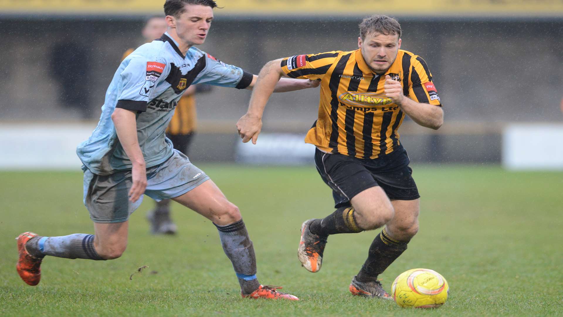 Folkestone Invicta midfielder Phil Starkey Picture: Gary Browne