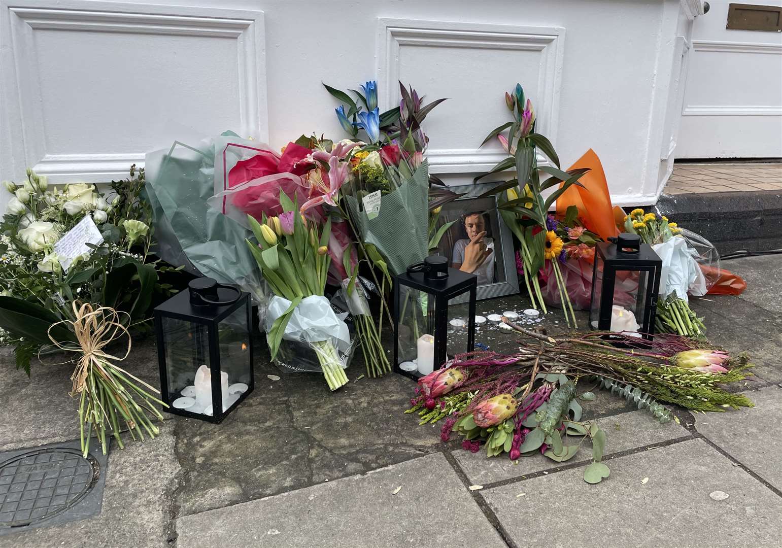 Floral tributes left at the scene on West Street, Old Market, Bristol where 16-year-old Darrian Williams died (Claire hayhurst/PA)