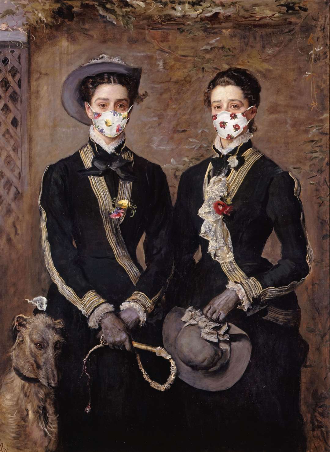 A re-imagined version of The Twins by John Everett Millais (Fitzwilliam Museum/PA)