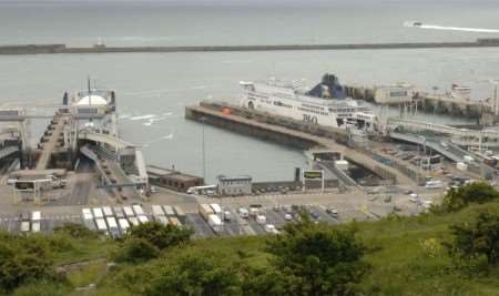 Dover's Eastern Docks, where the cigarettes were seized