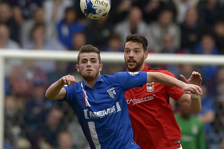 Rory Donnelly takes on Aaron Martin during Saturday's goalless draw Picture: Barry Goodwin