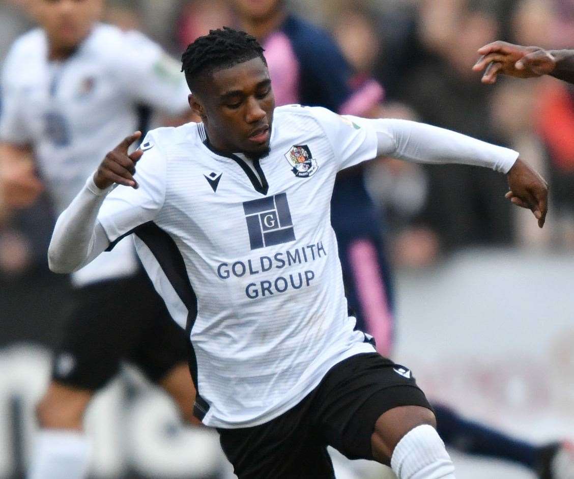 Dartford striker Darren McQueen Picture: Keith Gillard