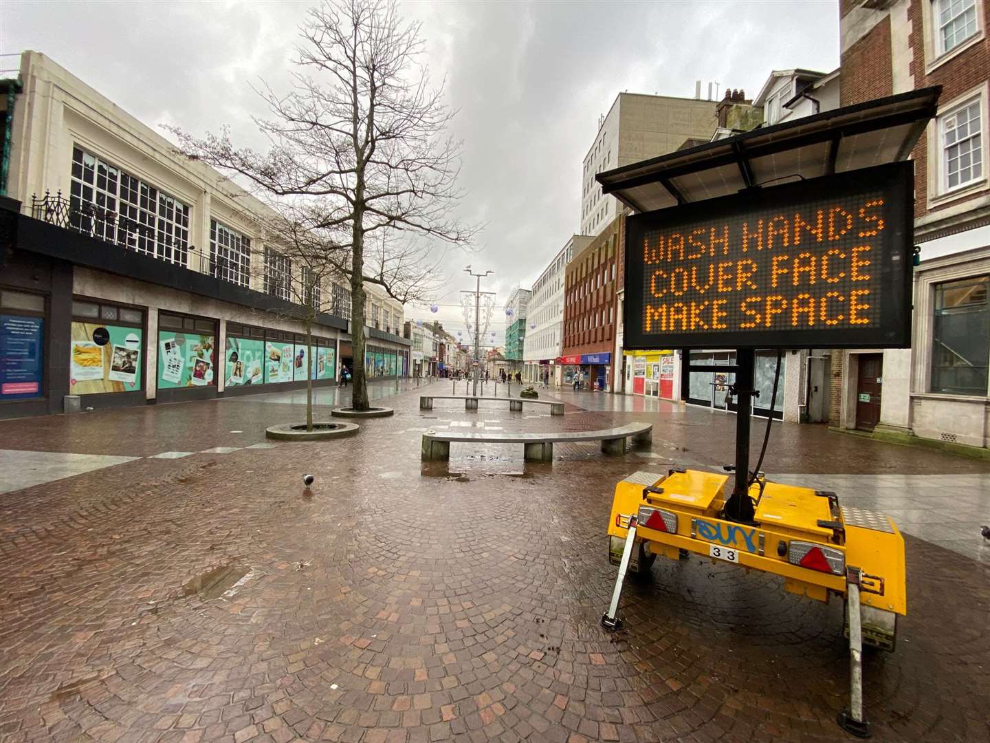 Folkestone and Hythe District Council are working on a Place Plan to improve Folkestone town centre, including the former Debenhams shop. Picture: Barry Goodwin