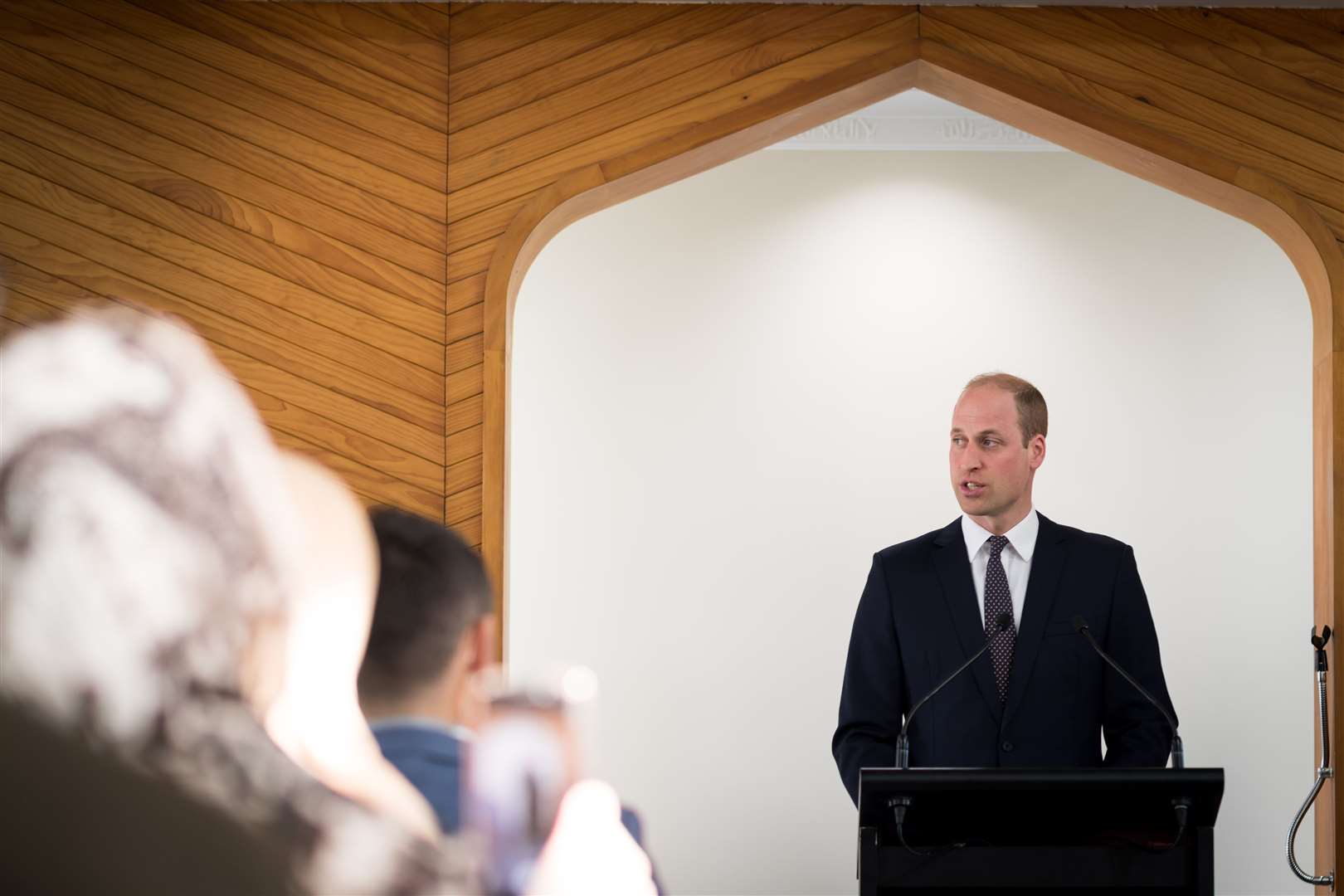 The Duke of Cambridge gave a speech at a mosque targeted in the Christchurch terror attack when he visited New Zealand last year (PA)