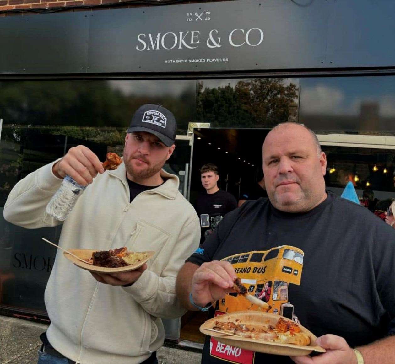 Tik Tok and Instagram star Big John tucks into meal at Smoke & Co in Ramsgate