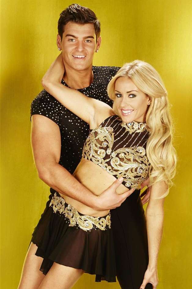 Matt Lapinskas and Brianne Delcourt. Picture credit: ITV Pictures