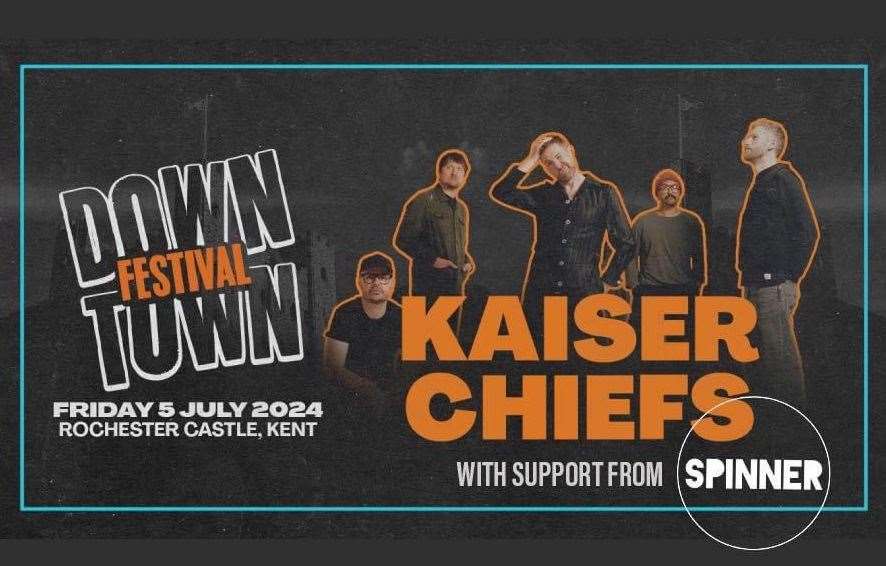 Spinner were due to be a warm-up act for the Kaiser Chiefs in Rochester. Picture: Sarah Latham