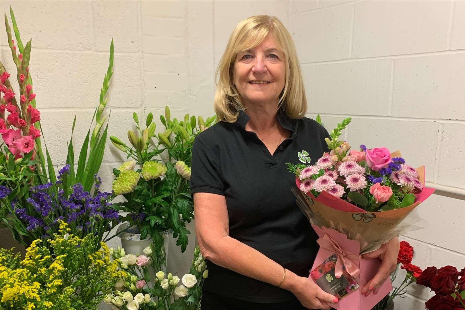 Linda Alexander has been running her florists shop for 40 years