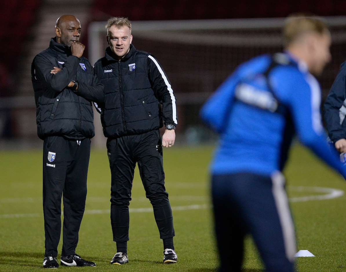 James Russell watches on with fellow coach Ian Cox Picture: Ady Kerry