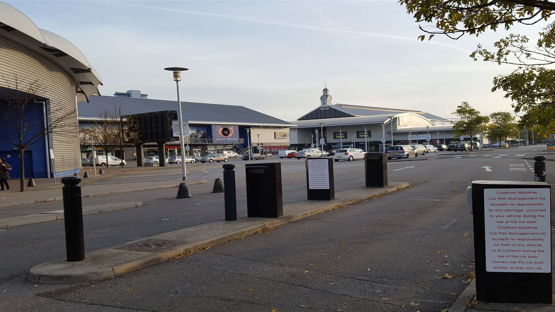 Signs have gone up in the car park