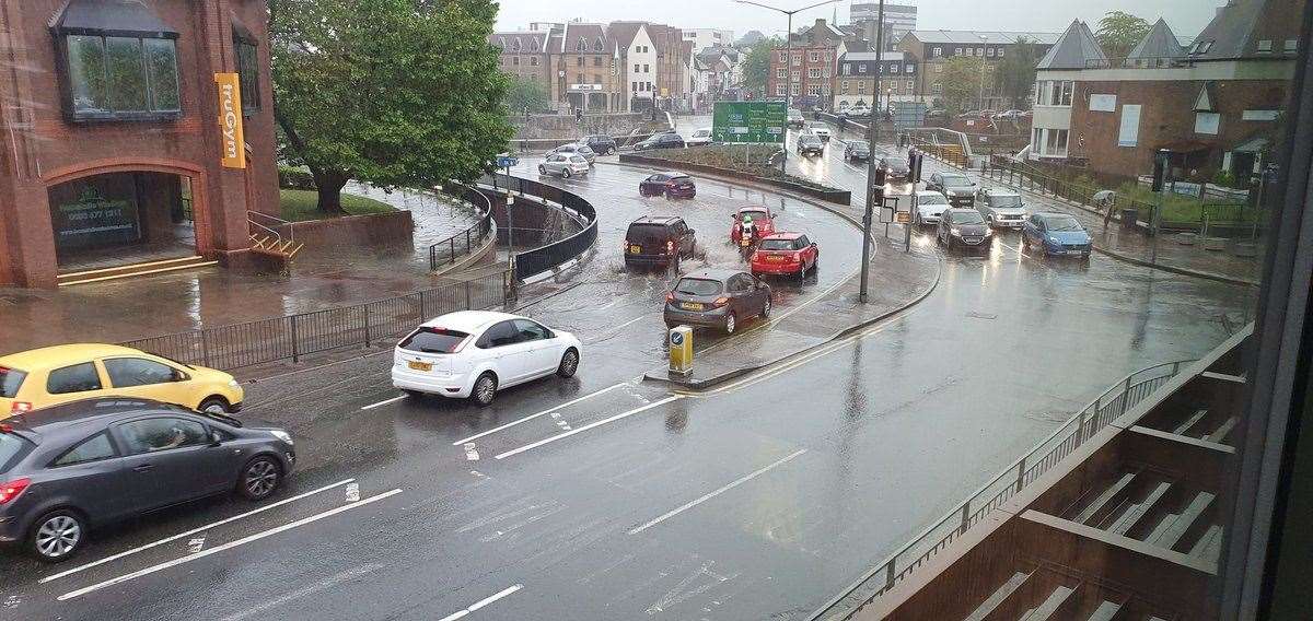 Heavy rain has caused flooding in parts of Kent (12099943)