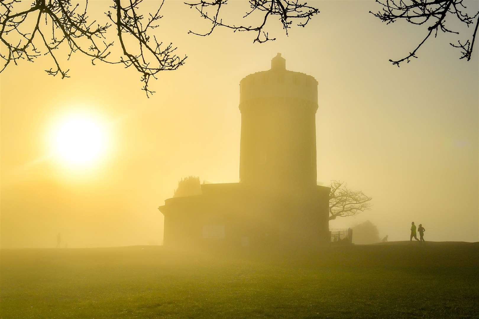 The Clifton Observatory next to the Clifton Suspension bridge on top of the Avon Gorge, Clifton, Bristol (Ben Birchall/PA)