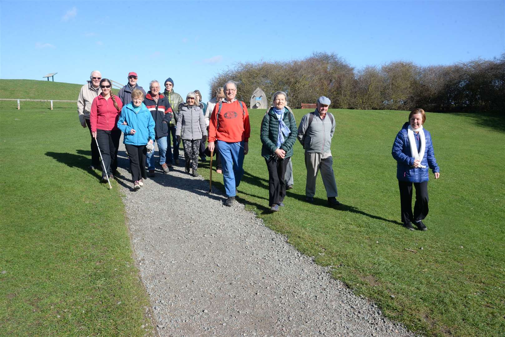 Walkers at Riverside Country Park, Rainham Picture: Chris Davey