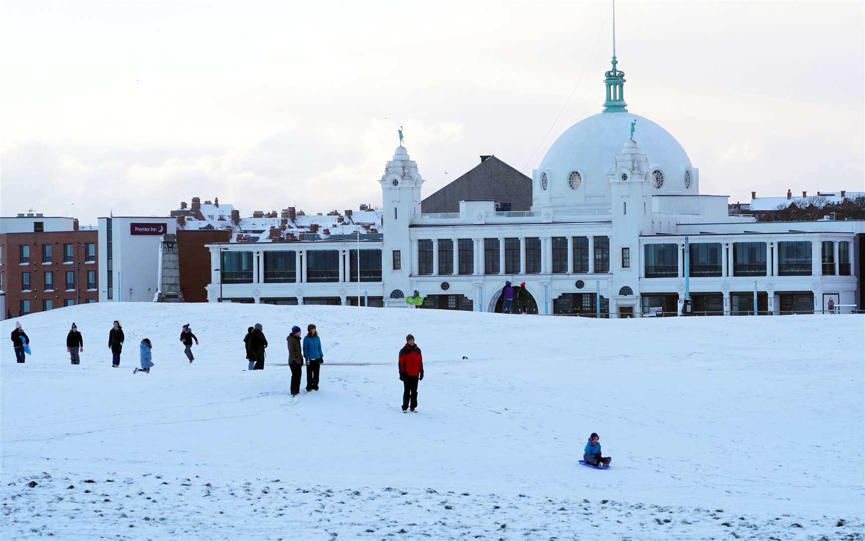 A winter wonderland greeted people in several parts of the country (Owen Humphreys/PA)