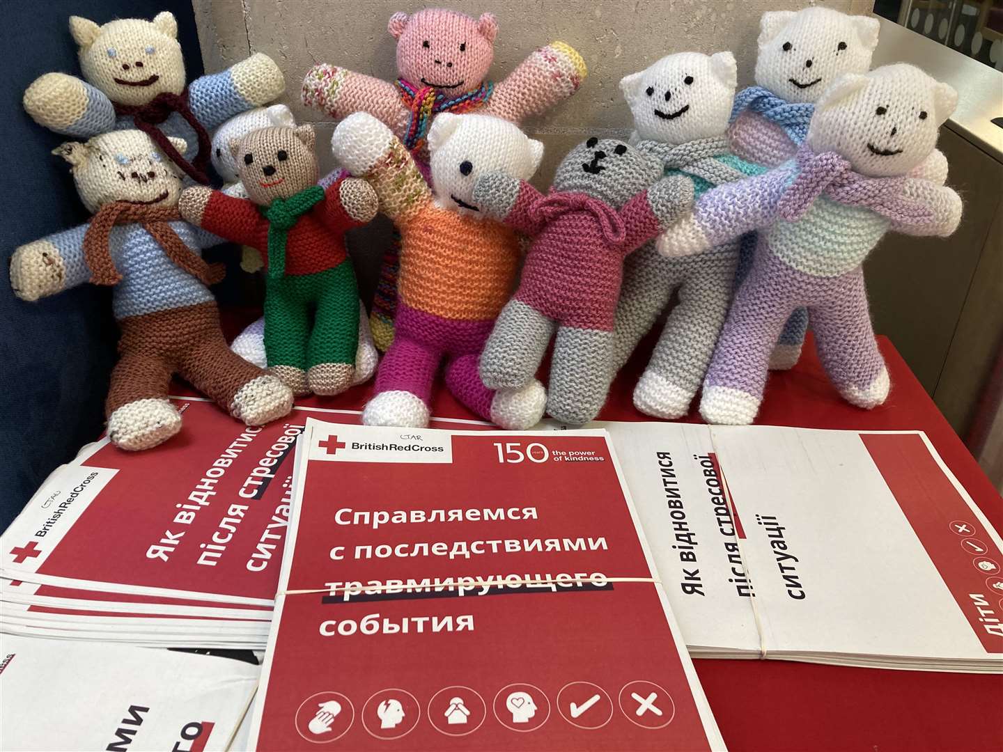 Trauma Teddies are being provided by the Red Cross for children arriving in Northern Ireland from Ukraine (PA)