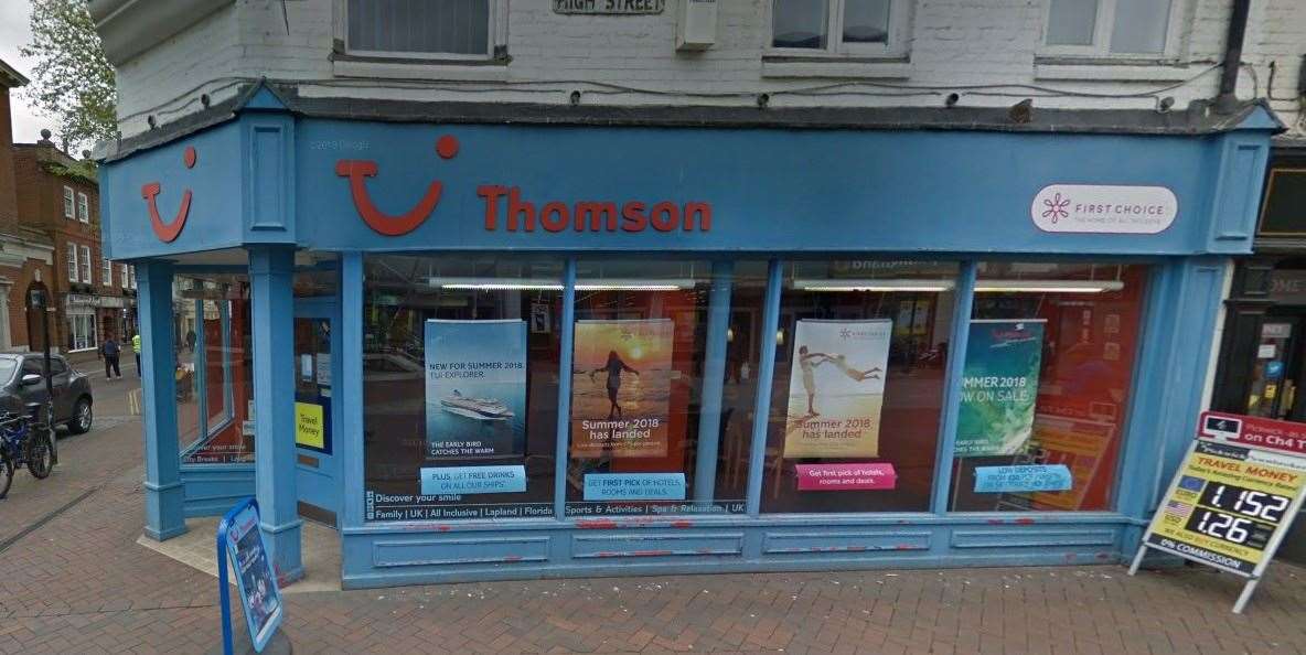 The unit operated as a Thomson branch for more than a decade in Ashford High Street. Picture: Google