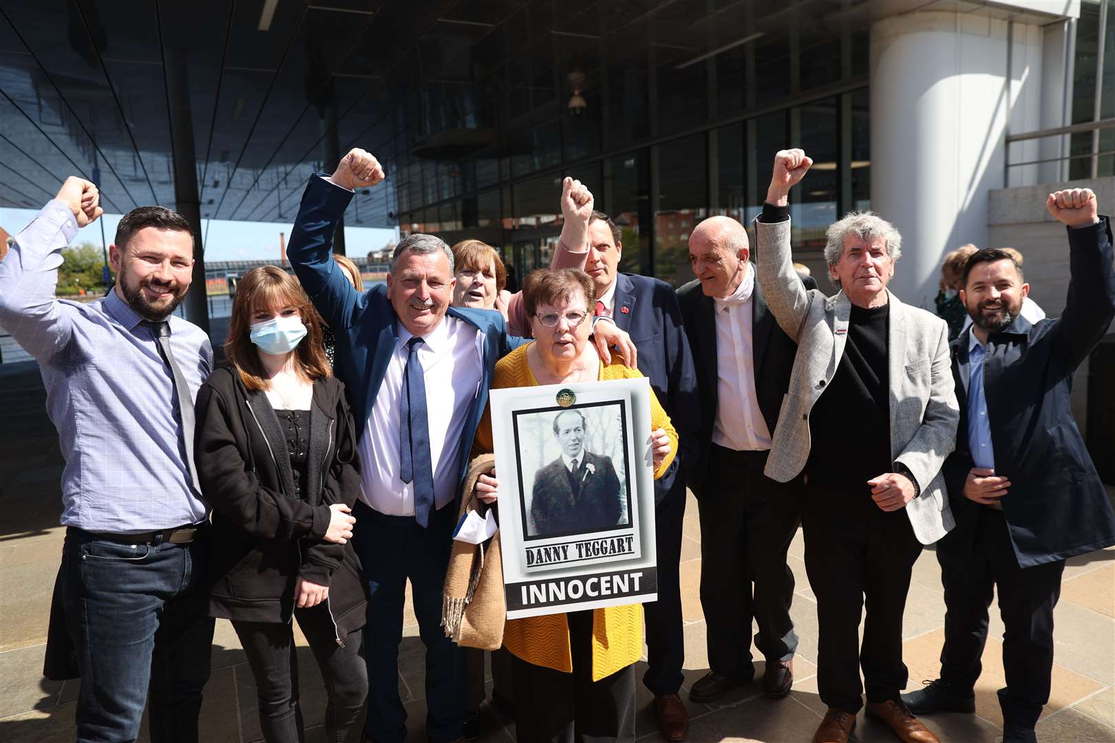 The family of Daniel Teggart, one of 10 people who were killed in disputed shootings in west Belfast in 1971 (Liam McBurney/PA)