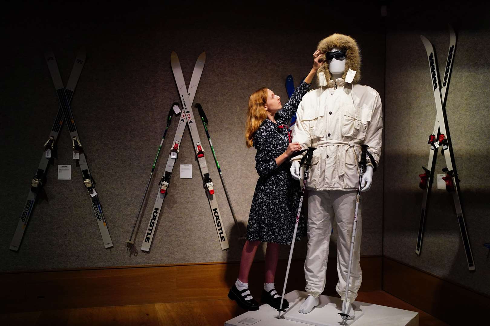 A Bogner white ski suit purchased for Sir Roger Moore in A View To A Kill in 1985 is valued at between £15,000 and £25,000 (Victoria Jones/PA)