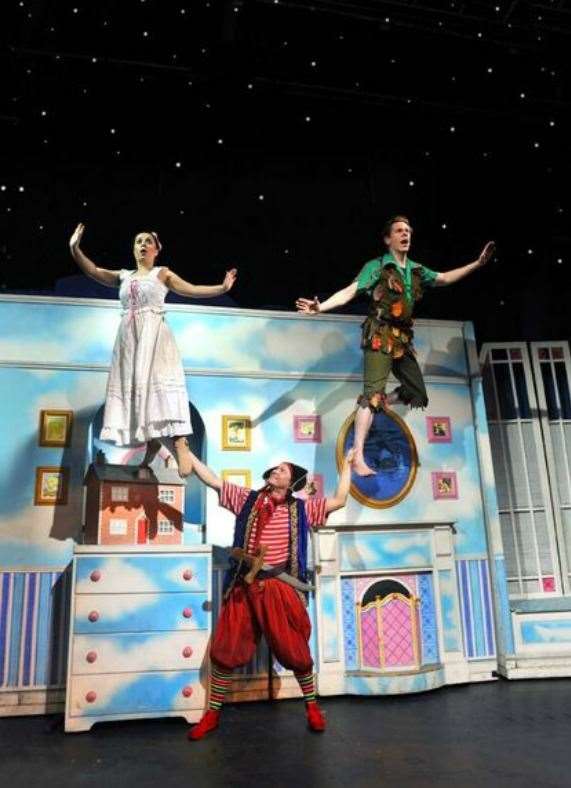 Despite playing a more sensible role Dani still gets to fly alongside Peter Pan