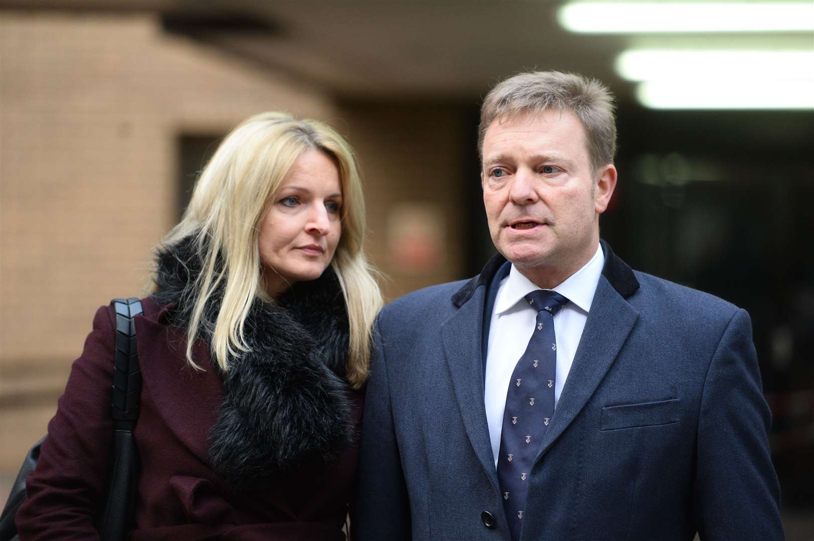 Conservative MP Craig Mackinlay with his wife Kati (Kirsty O’Connor/ PA)