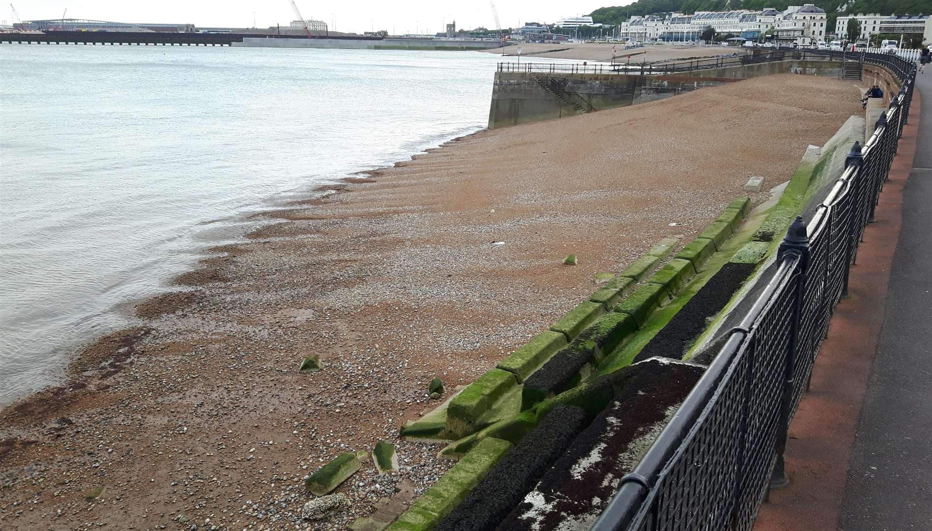 The migrants were found on Dover Beach. Stock image