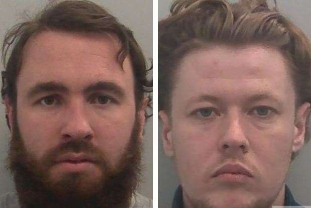 Sonny Maughan, 29, of Brakefield Road, Gravesend and pal Emanuel Scarrott, 28, of Basildon, Essex. Picture: Kent Police
