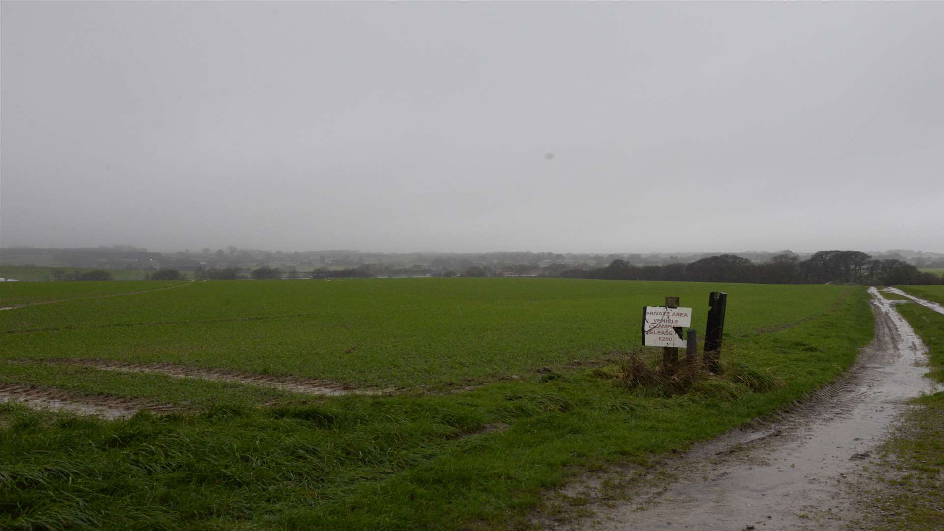 Fields around Stanford which have been earmarked for the lorry park