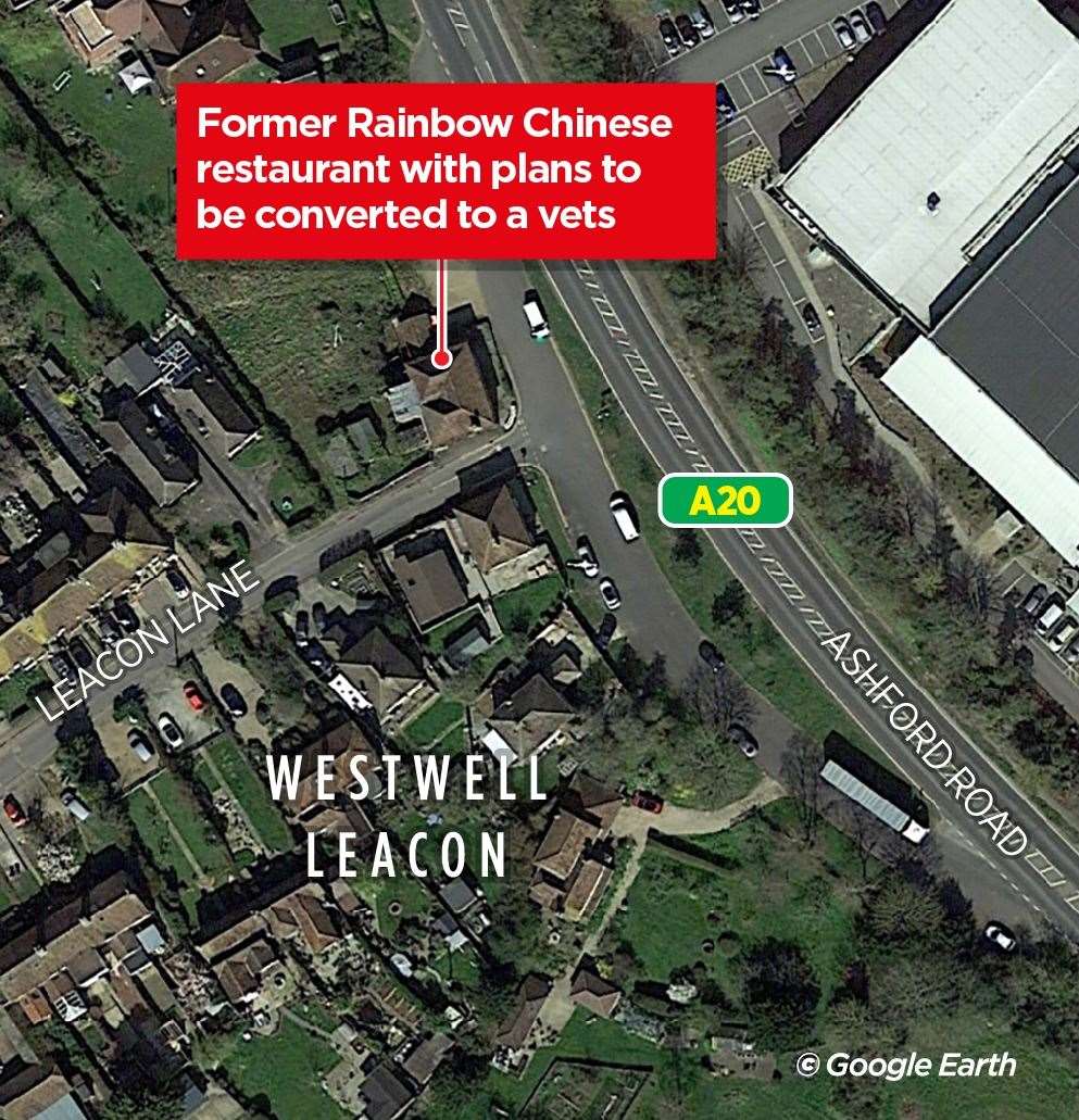 The former Rainbow Chinese in Westwell Leacon is to become a vet. Picture: KMG