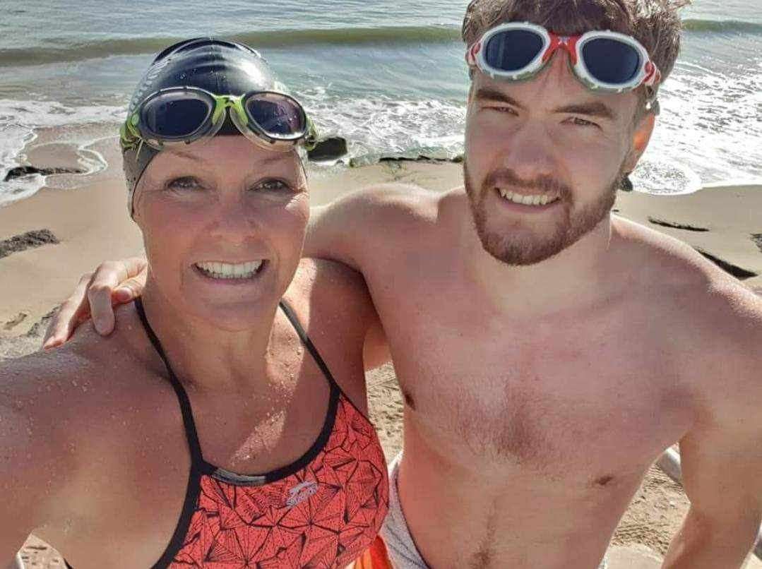 Connor Clark, pictured with his mother Tracy Clark, died during his initial commando training in 2021 (Hilary Meredith Solicitors/PA)