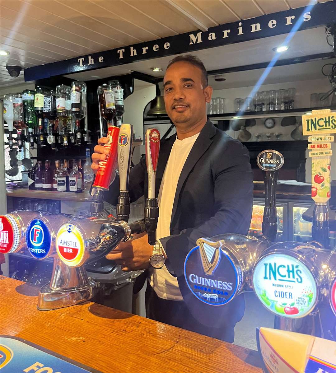 Saif is taking on his next business venture with the Three Mariners pub next door