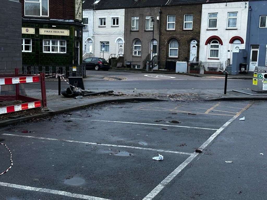 The car park is open as usual although part of it has been sealed off