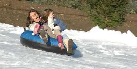 First-day fun on the slopes. Picture: VERNON STRATFORD
